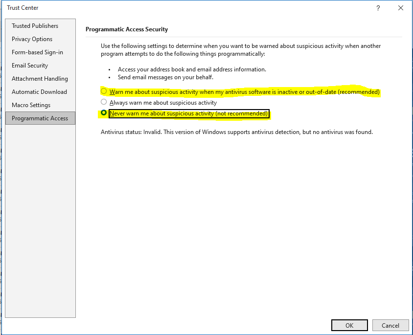 programatic access grant